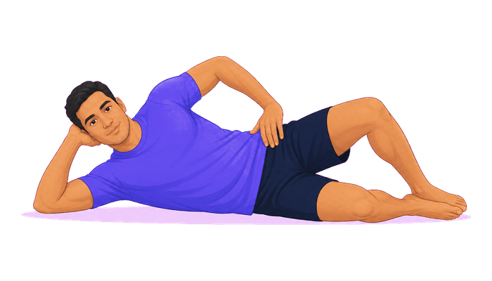 Clamshell exercise illustration