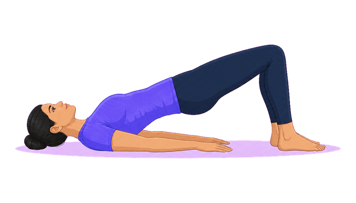 Glute Bridge exercise illustration