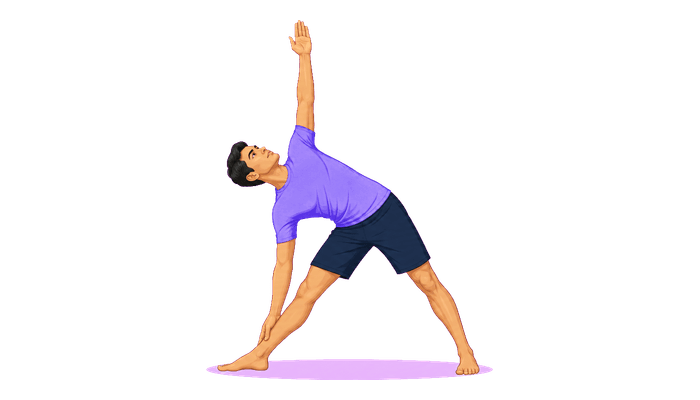 Trikonasana exercise illustration